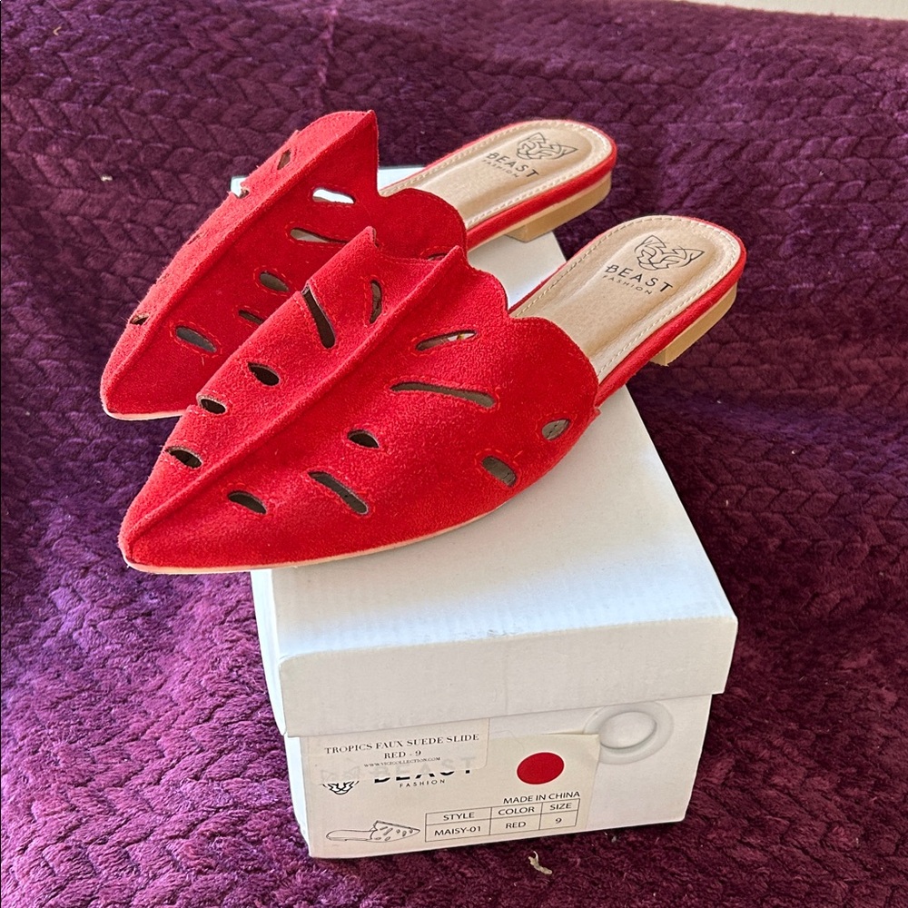 Beast Faux Suede Slide Shoes
